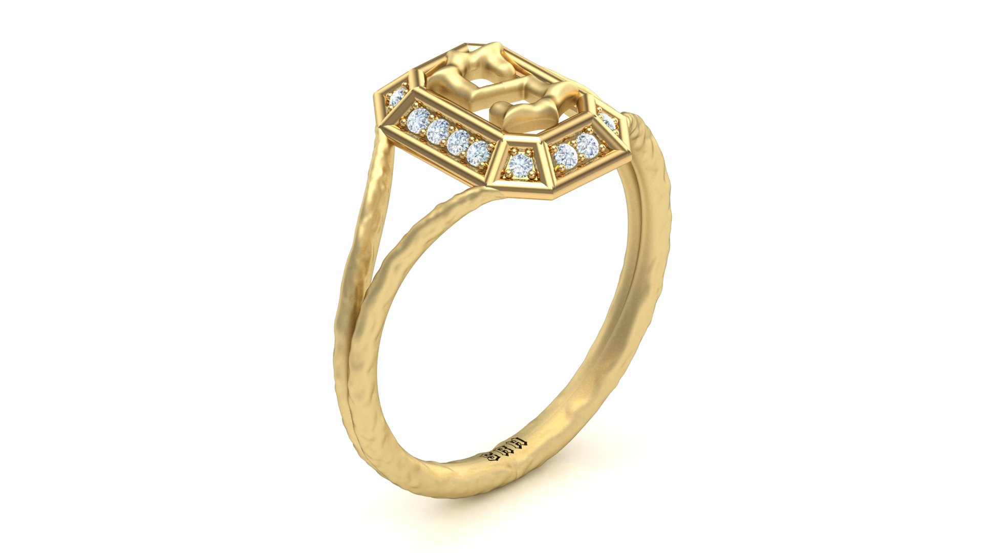 SRH Emerald Cut Crest Ring